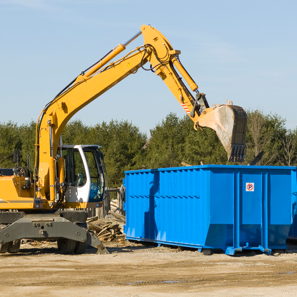 what size residential dumpster rentals are available in Big Sioux South Dakota